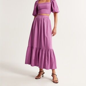 Abercrombie & Fitch lavender skirt and top large